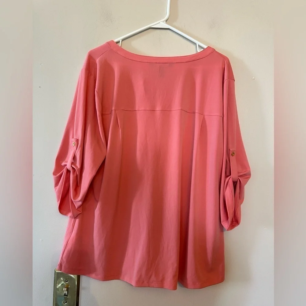Womens Ellen Tracy top Blouse xl - Picture 4 of 4
